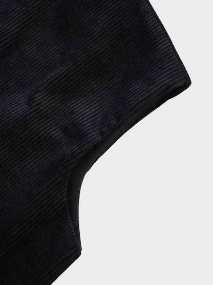 Corduroy Jumper - Black