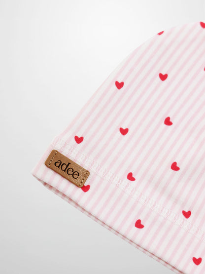 Pink Heart Hat