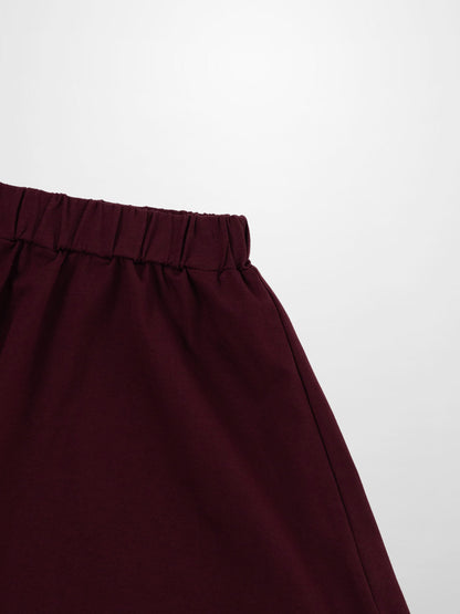 Circle Skirt - Burgundy
