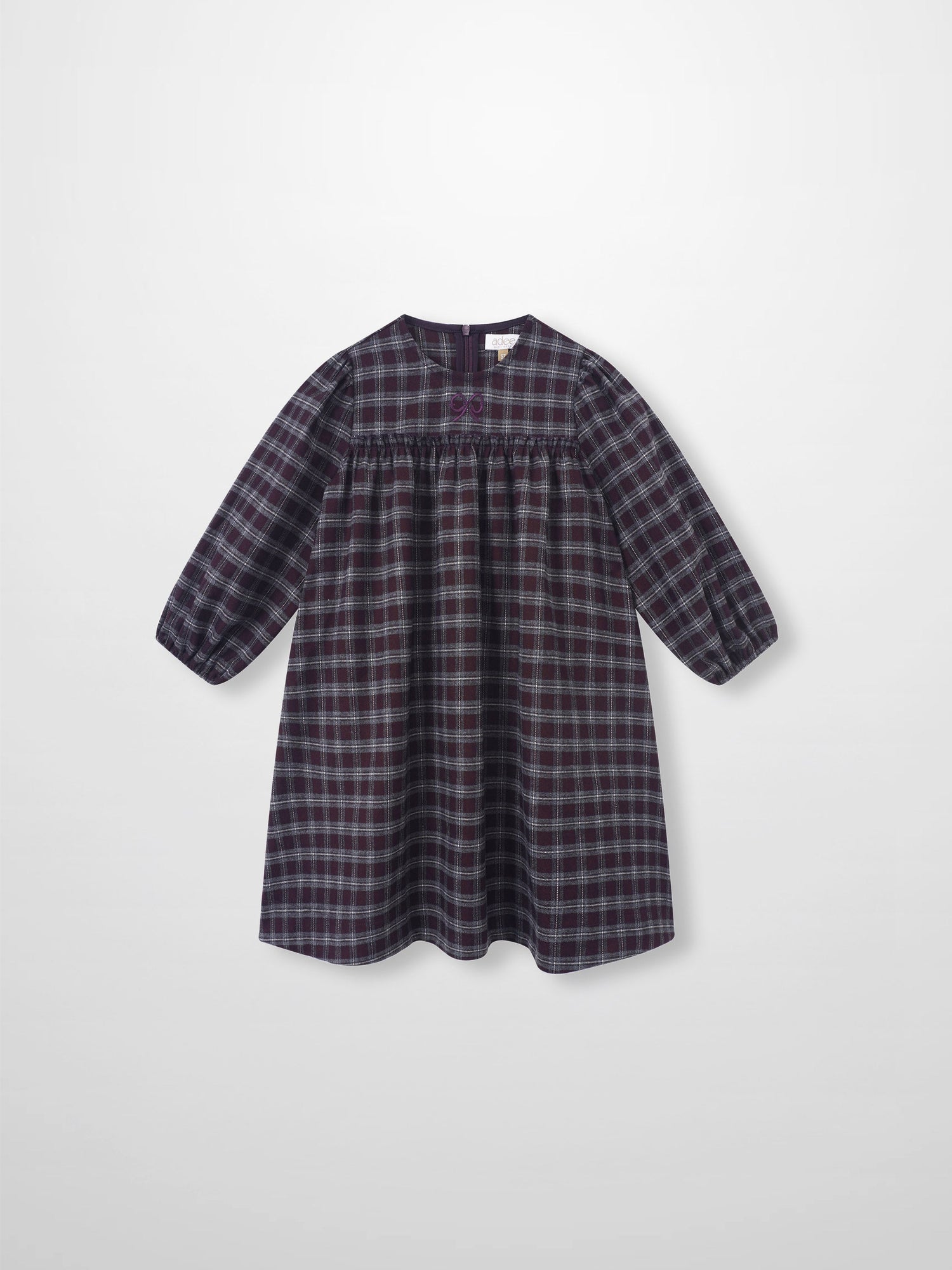 Adee burgundy plaid girls&