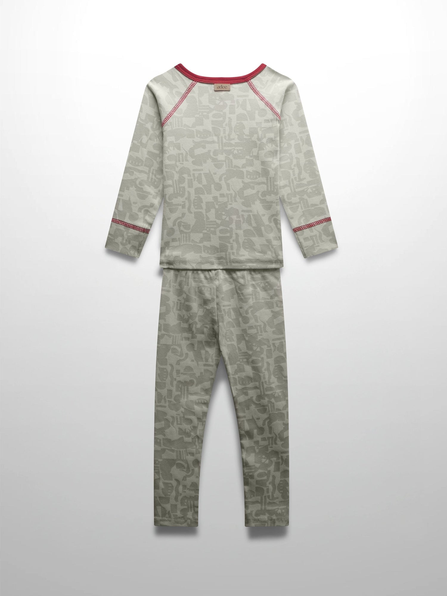 Abstract Pajamas-Red
