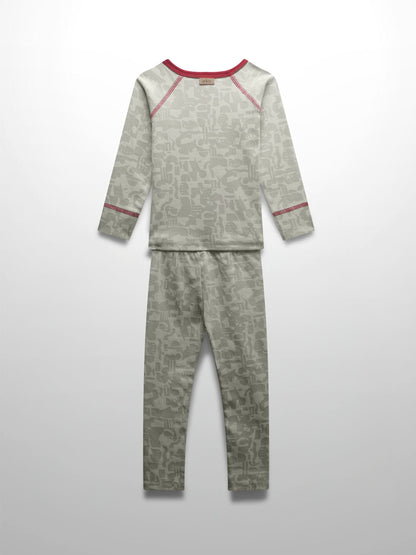 Abstract Pajamas-Red