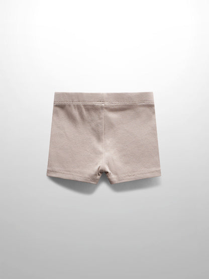 Biker Shorts Non Ribbed-Light Tan