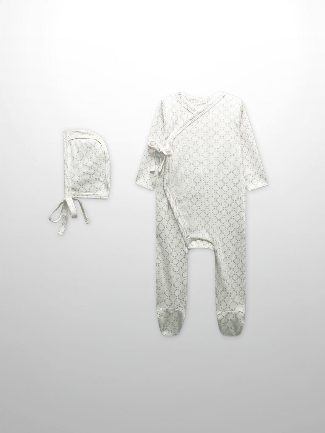 Tendril Vines Stretchy &amp; Bonnet- Grey