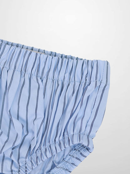 Striped Cotton Bloomers - Blue