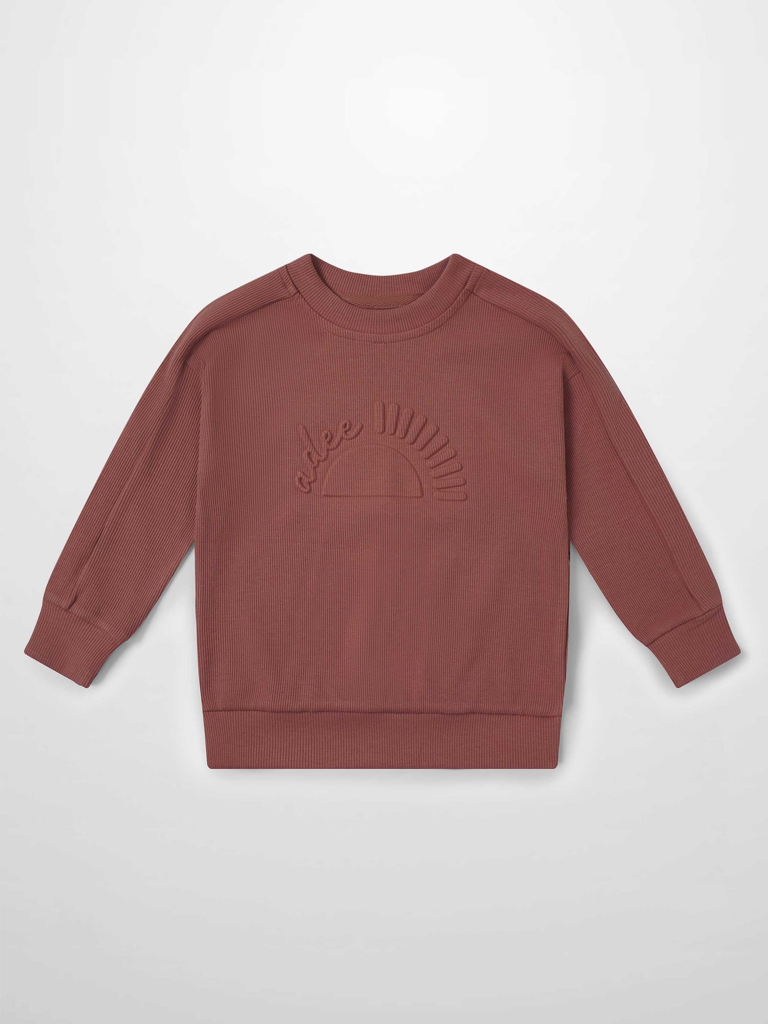 Embossed Logo Sweatshirt - Brick