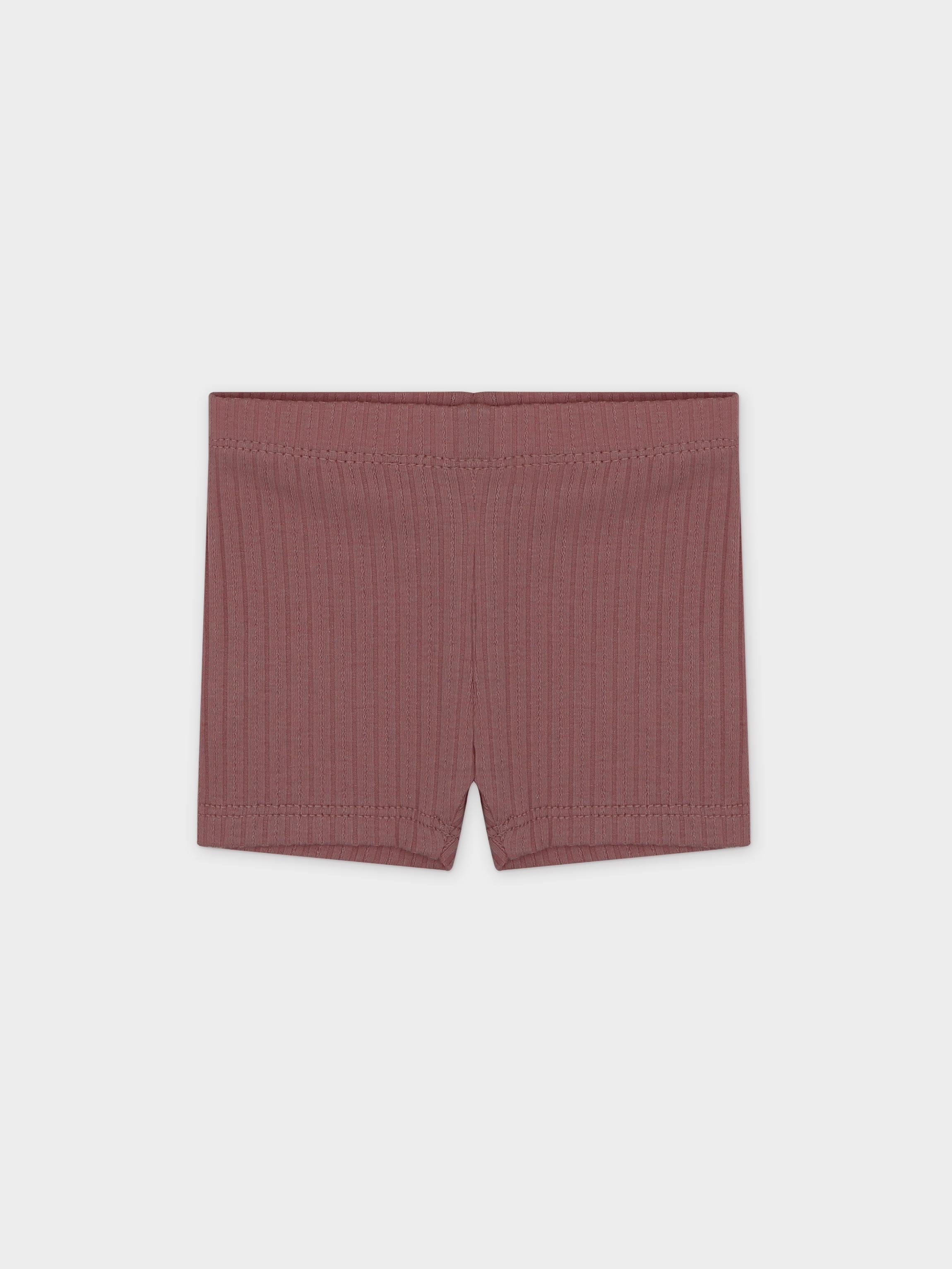 Pointelle V-Neck Short Set-Mauve