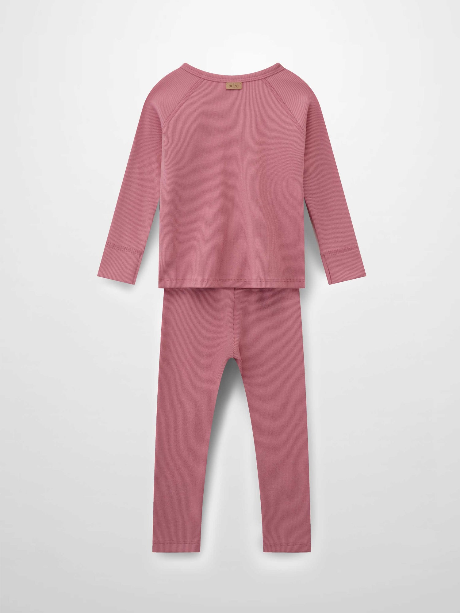 Crossover Thin Ribbed Pajama - Pink
