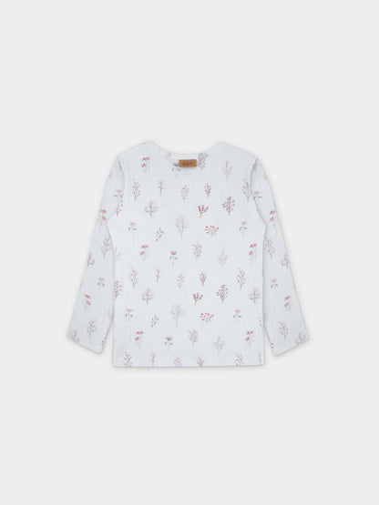 Soft girls pajamas top design