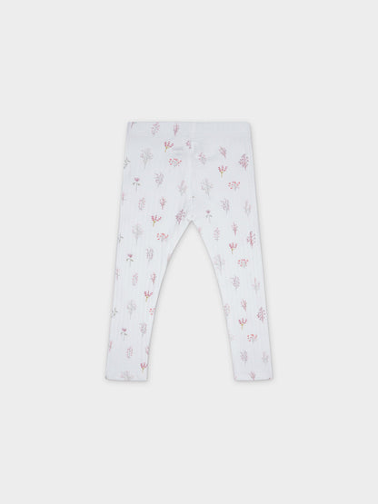 Pink stem girls pajamas leggings