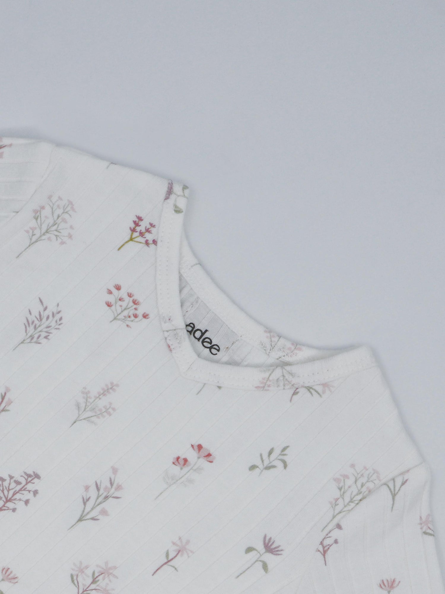Girls pajamas with floral design
