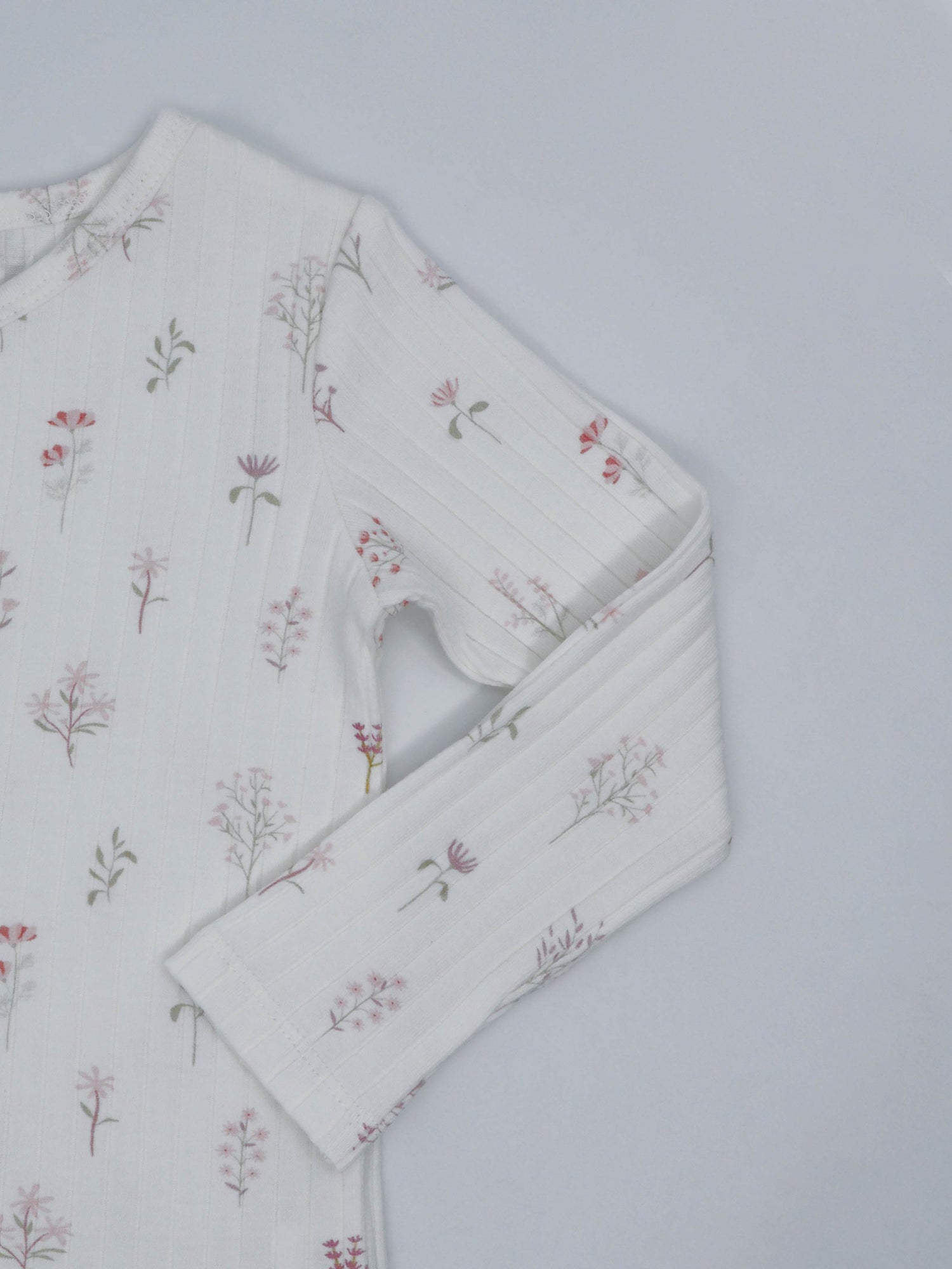 Girls pajamas with floral design