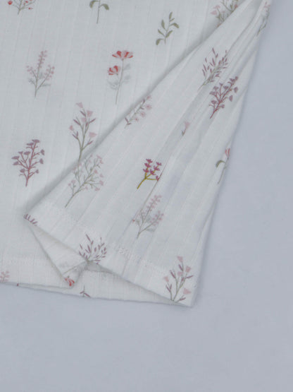 Toddler girls pajamas floral design