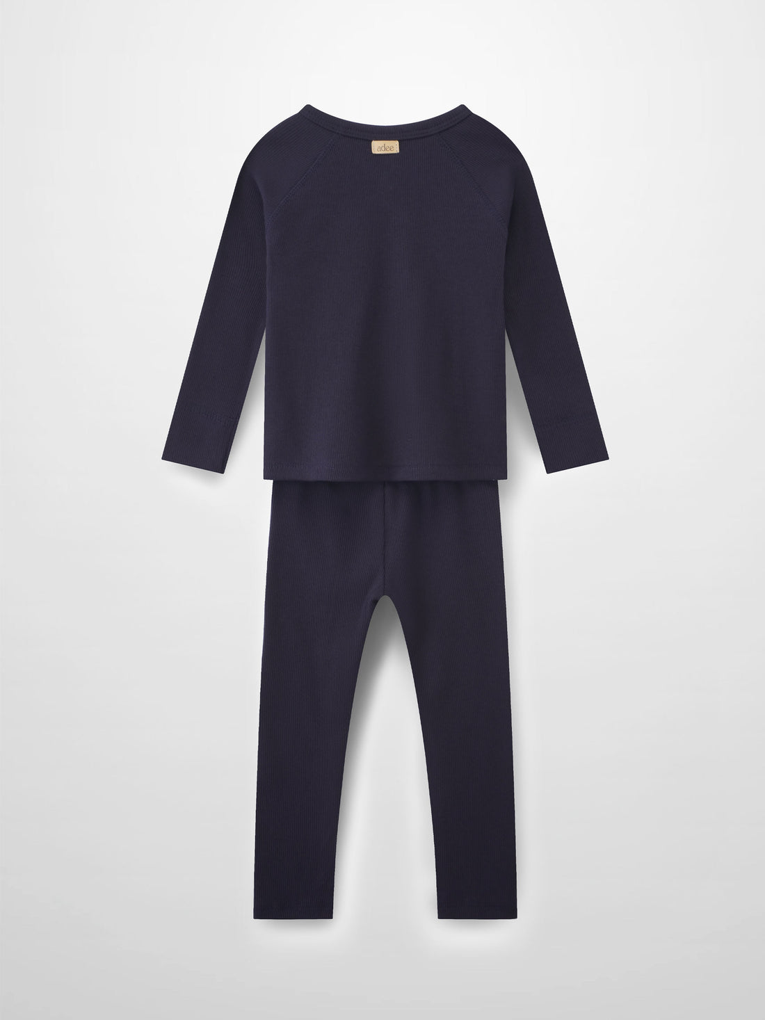 Crossover Thin Ribbed Pajama - Navy
