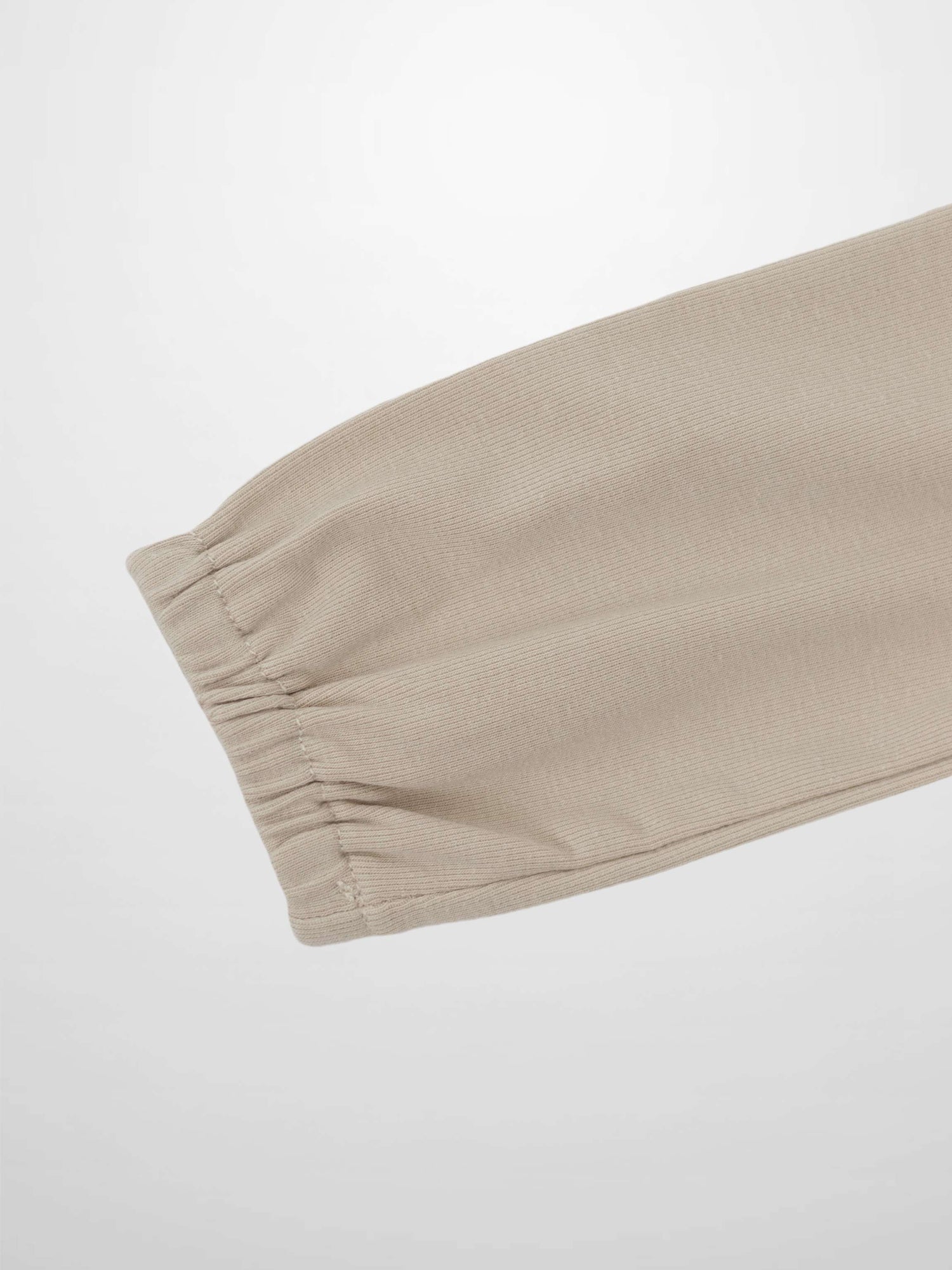 Ribbed Bow Shirt - Taupe