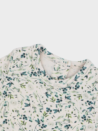 Teal Leaves- Stretchy &amp; Beanie