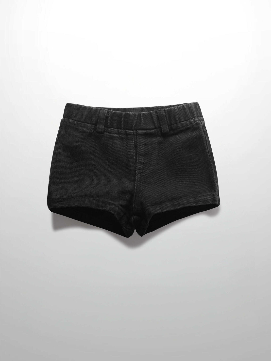 Black denim shorts for kids