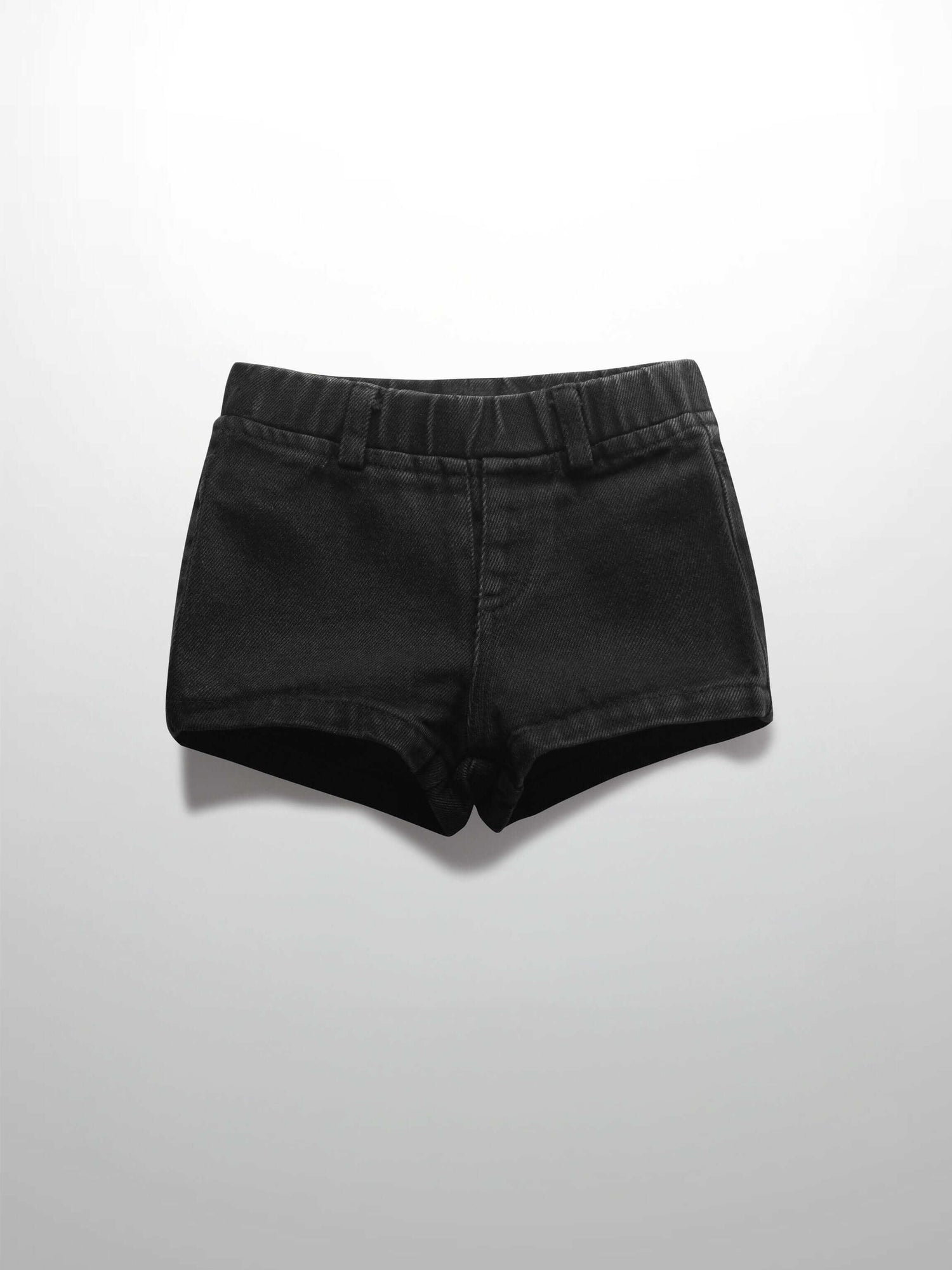 Black denim shorts for kids