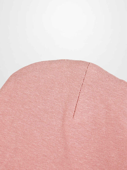 Pink Bow Beanie with Lace