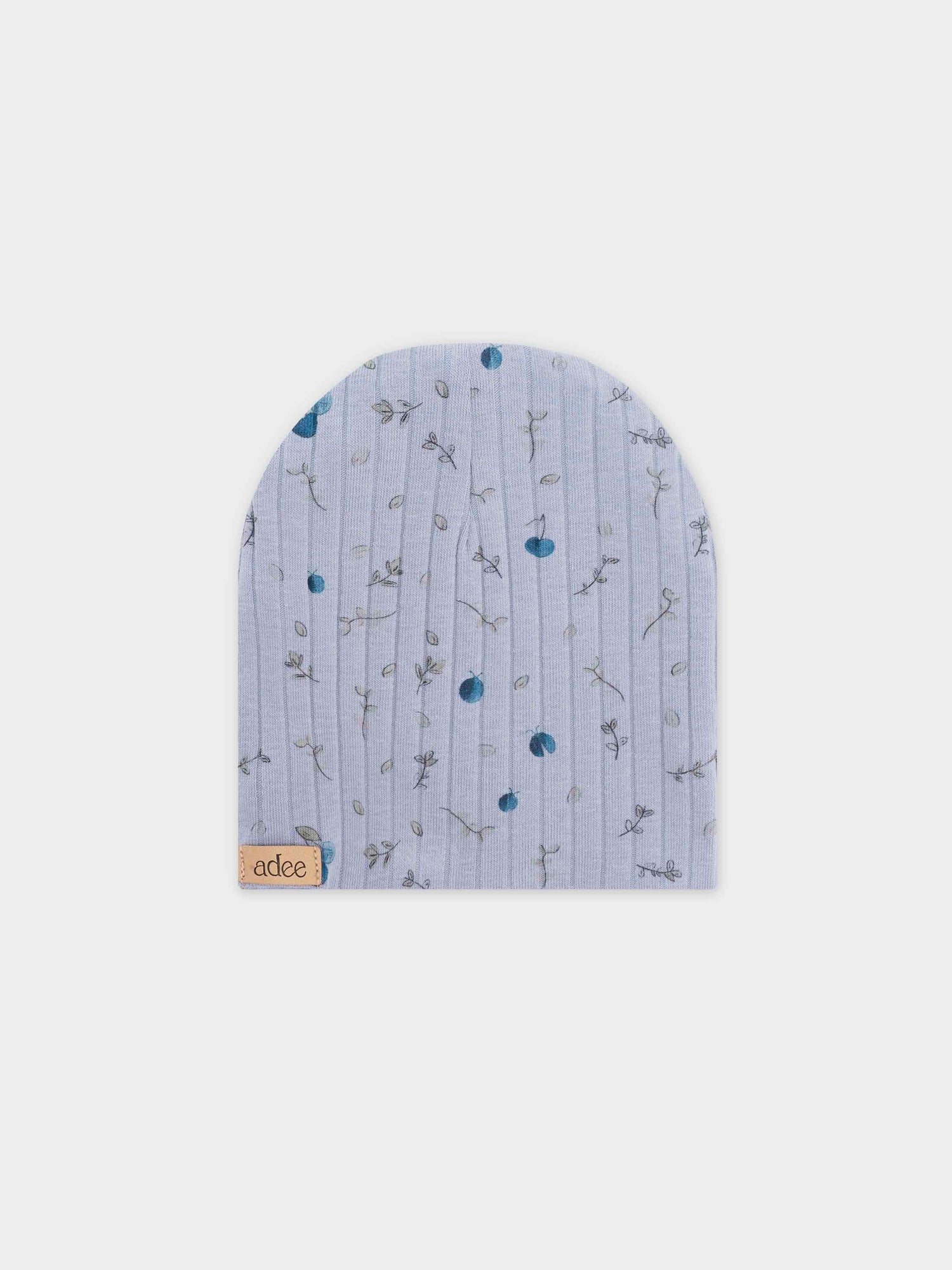 Mini Berry Stretchy, Beanie and Bib-Blue