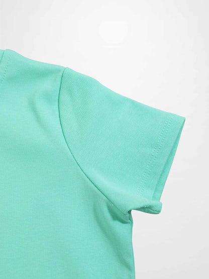 Thin Ribbed T-Shirt - Mint Green