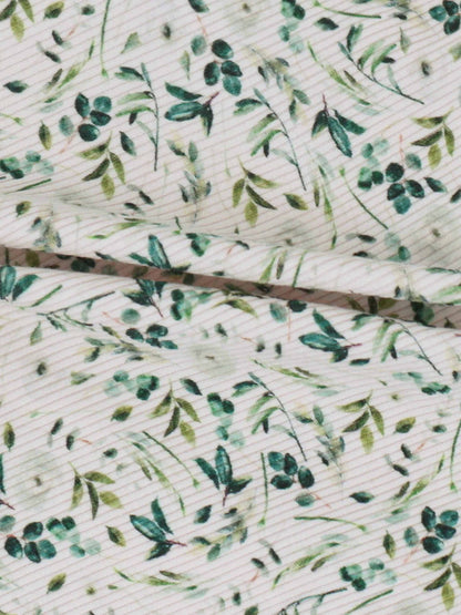 Teal Leaves- Blanket
