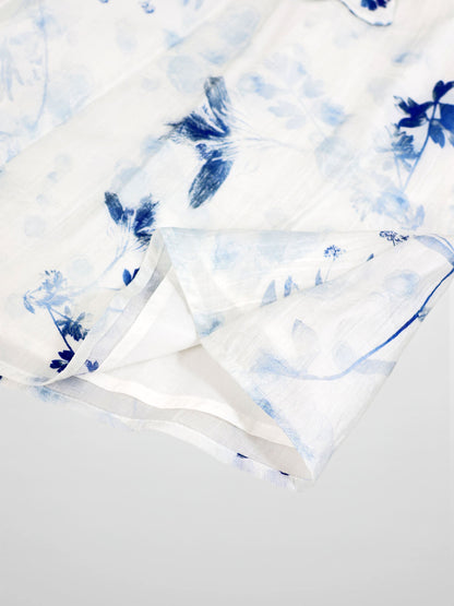 Blue Flower Skirt