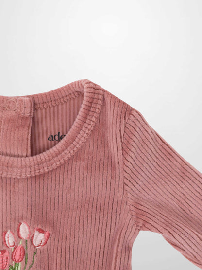 Embroidered Bouquet Stretchy