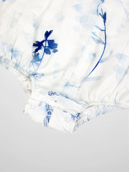Blue Flower Romper