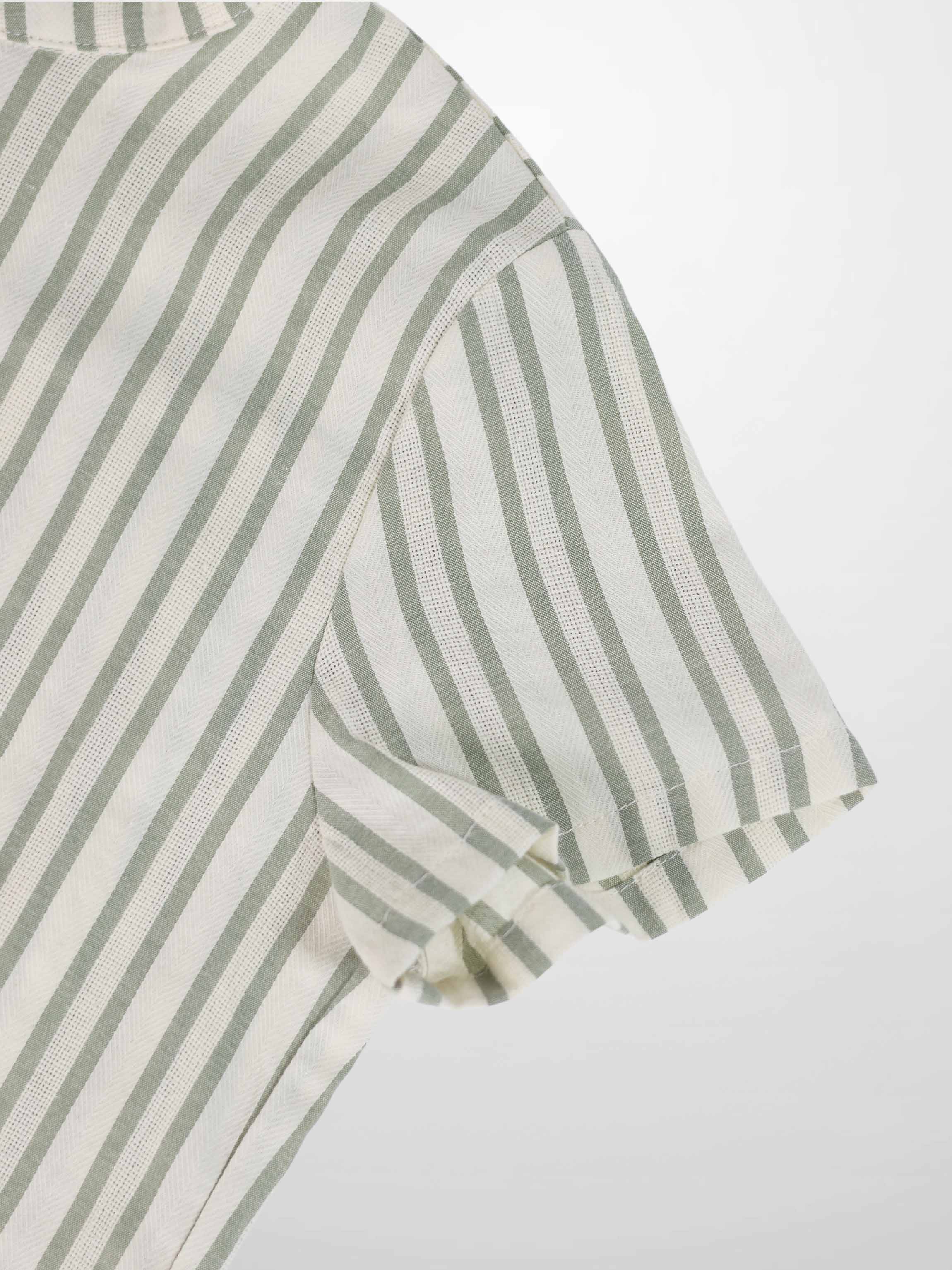 Green Striped Shirt