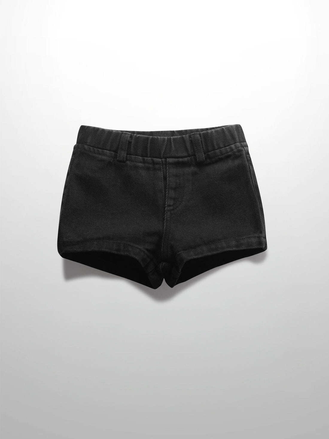 Denim Shorts- Black Denim