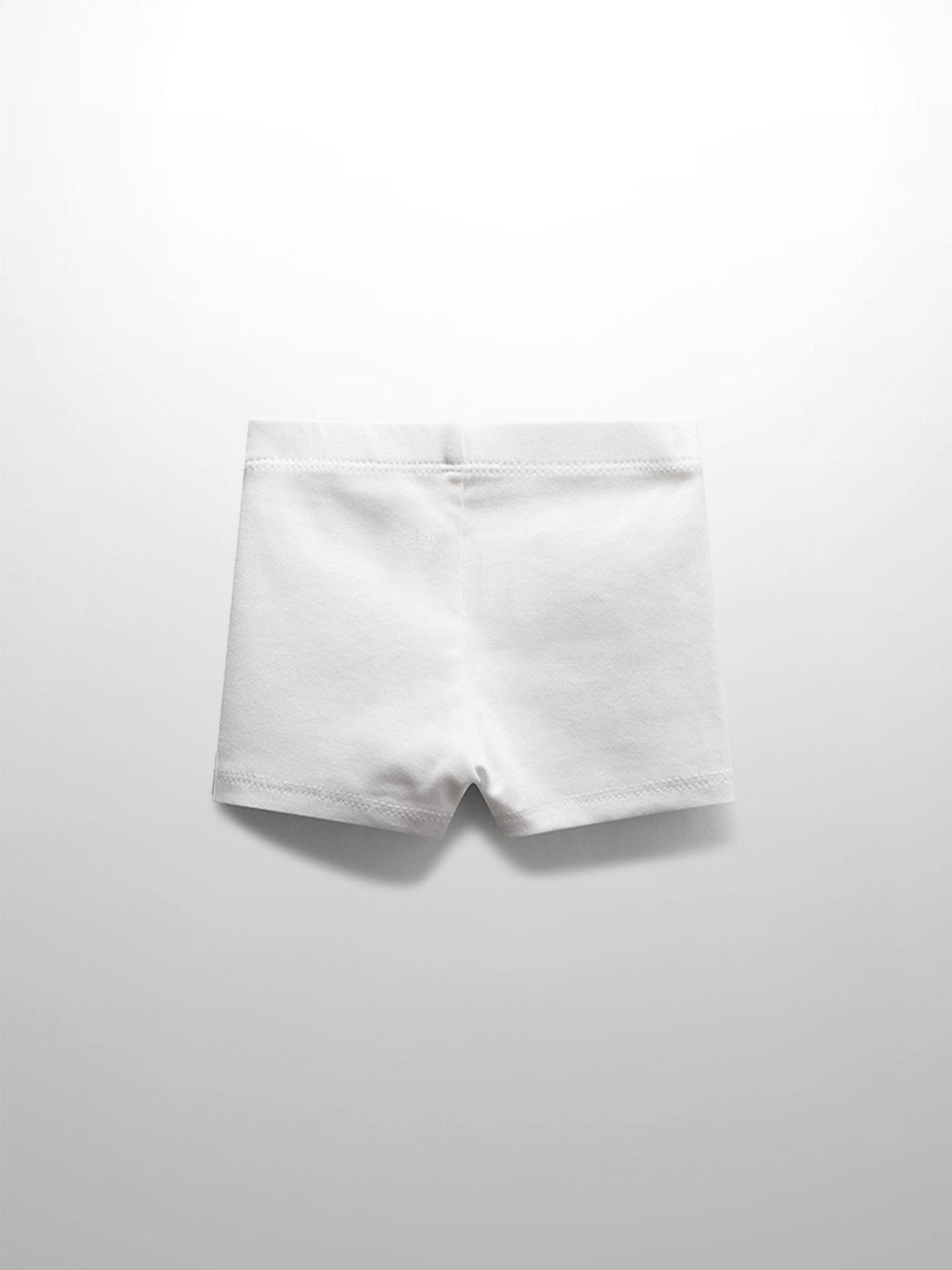 Biker Shorts Non Ribbed-White