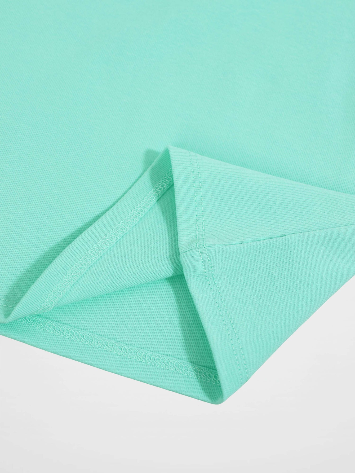 Thin Ribbed T-Shirt - Mint Green