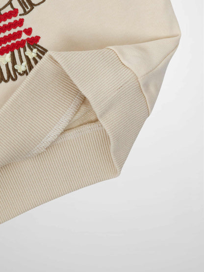 Embroidered Girl Sweatshirt