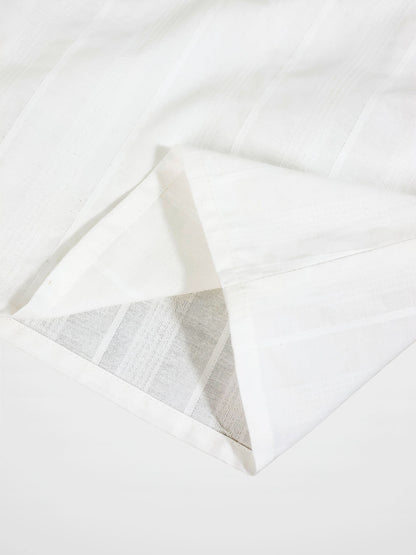 Textured white cotton shirt for boys by Adee, dressy top
