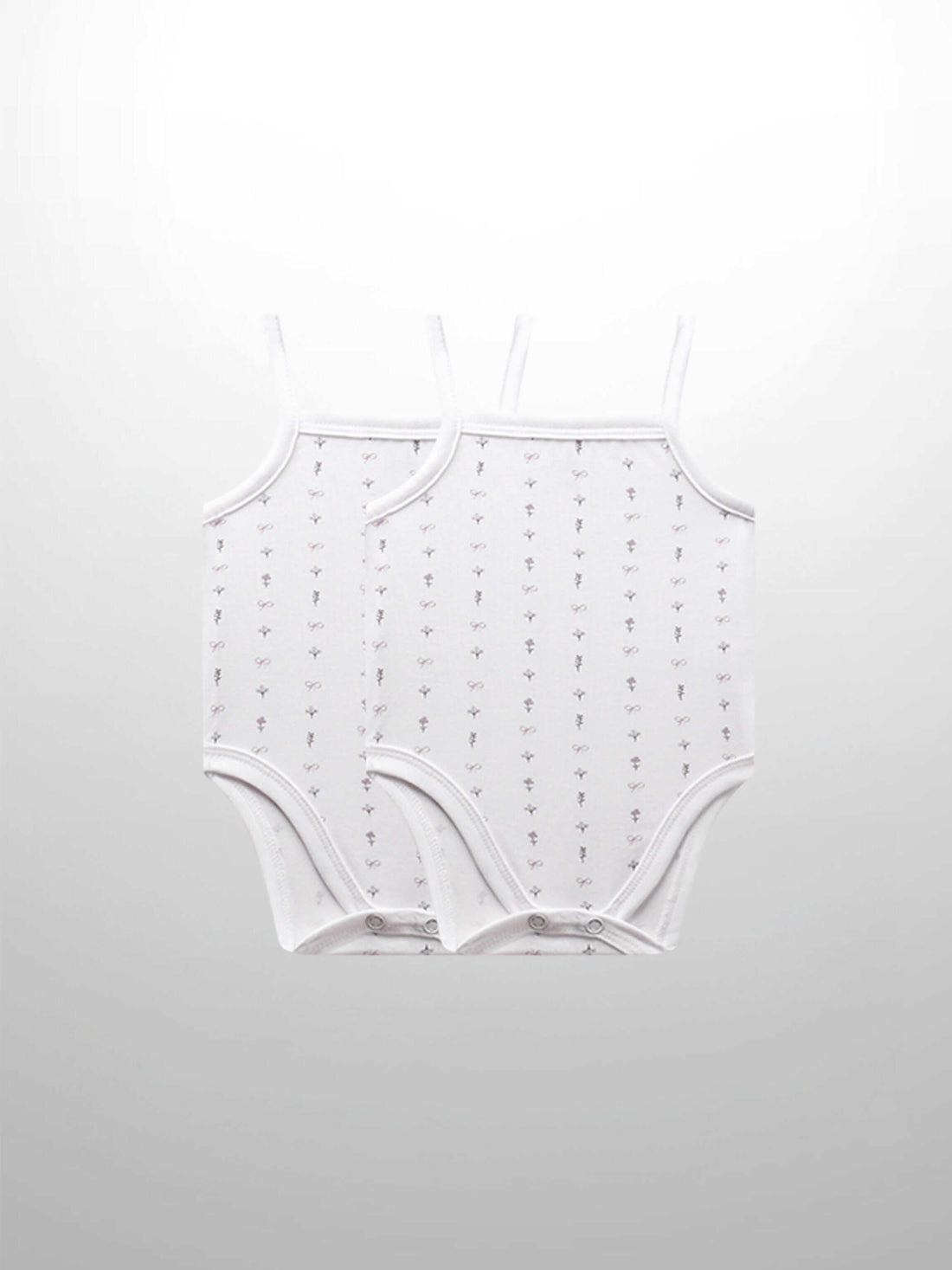 Bow undershirts for baby girls