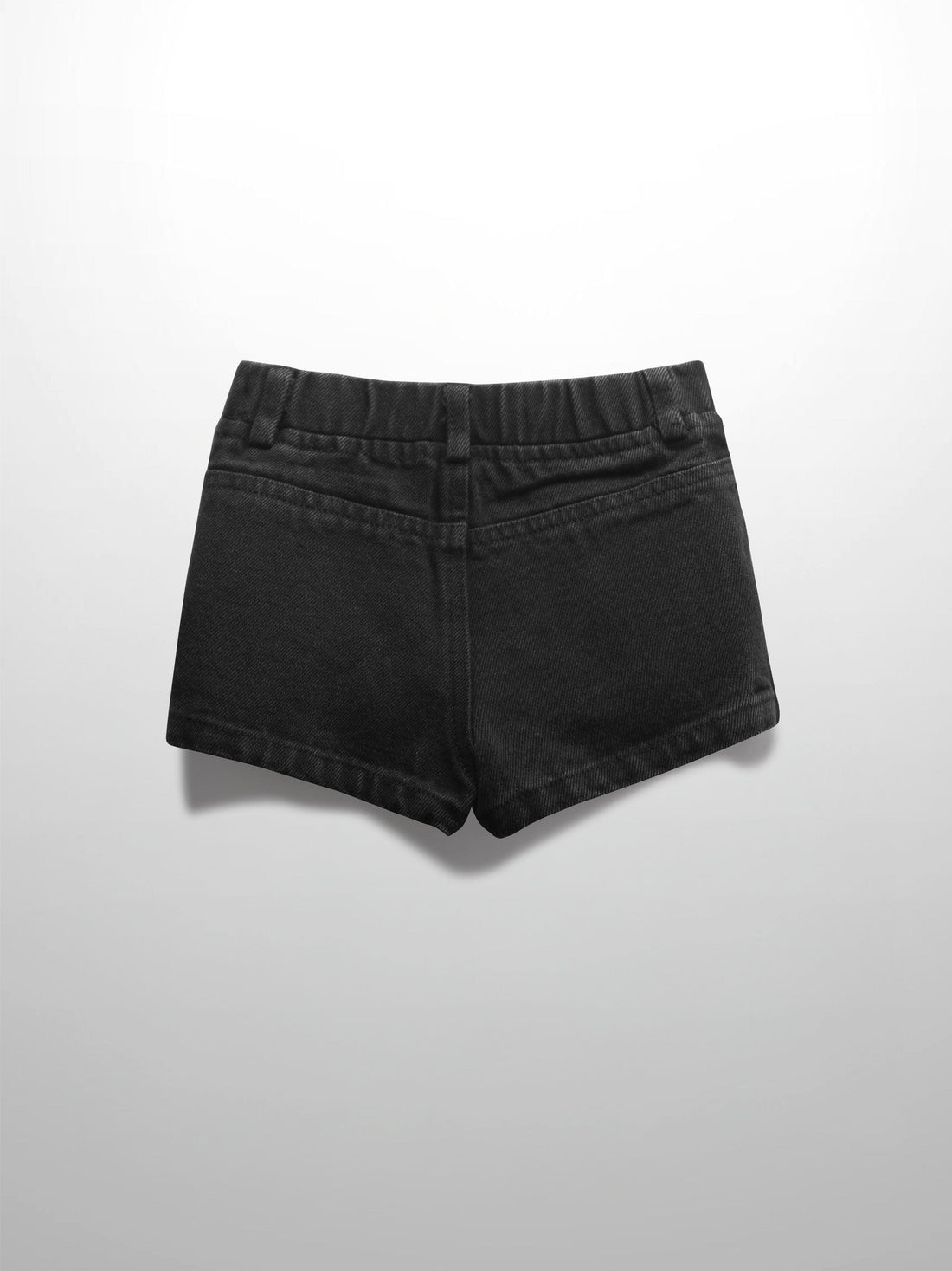 Denim Shorts- Black Denim