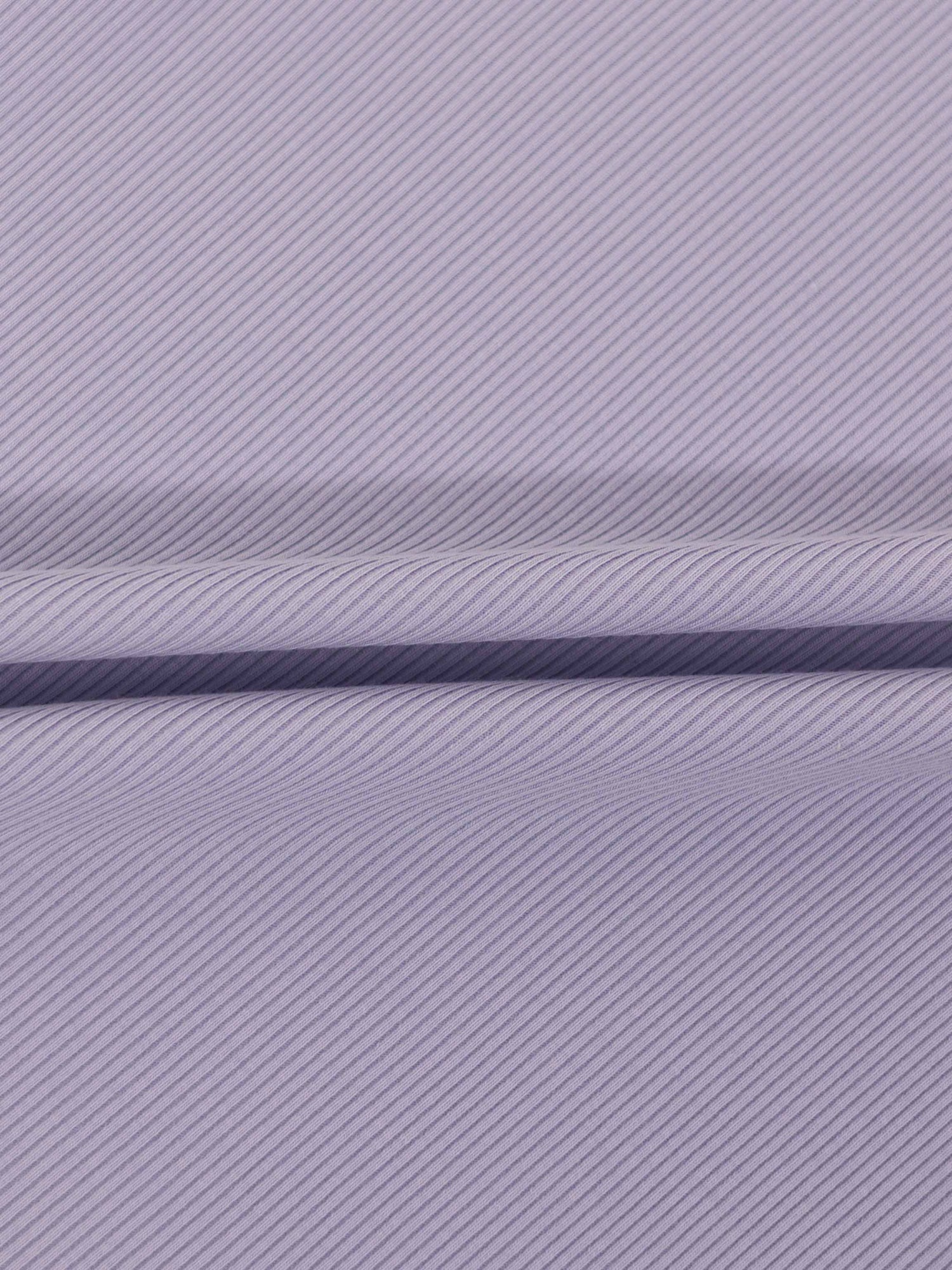 Lavender ribbed fabric swatch for a 3/4 sleeve T-shirt with diagonal texture.