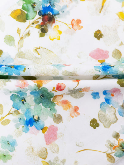 Pastel Flower Short Puff Sleeve T-shirt