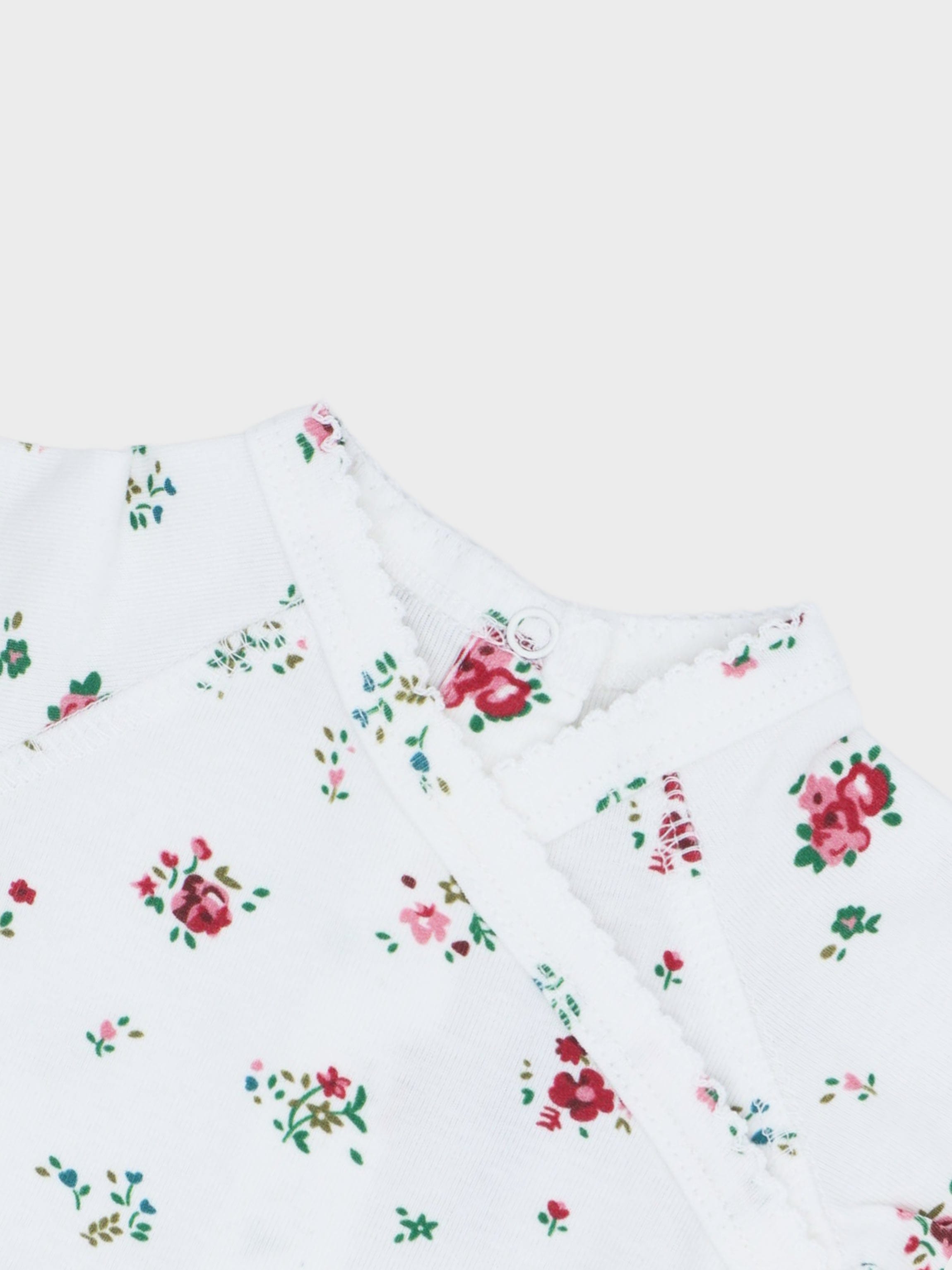 Freesia Flower Stretchy, Bonnet &amp; Bib- Red