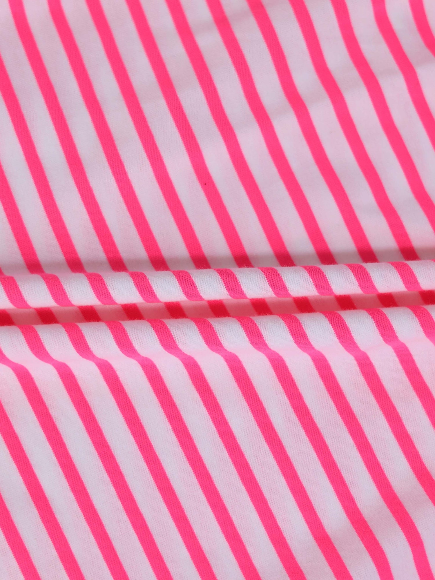 Neon Pink Striped Romper