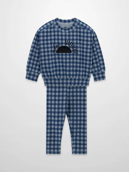 Gingham Pajamas - Blue