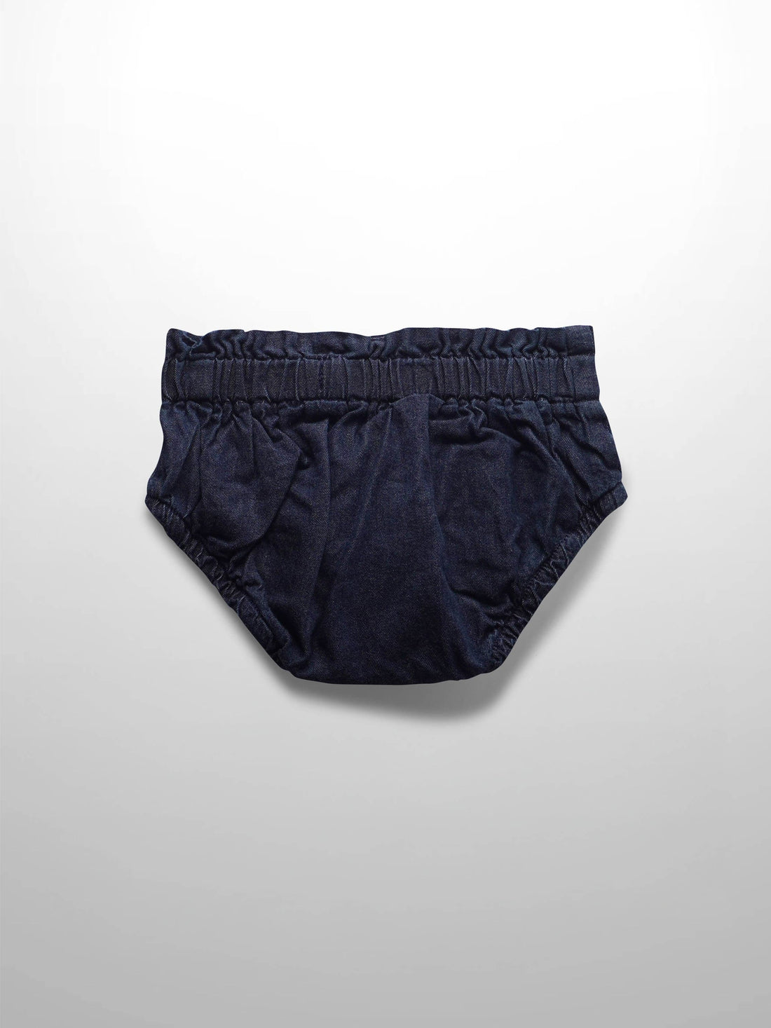 Paper Bag Waist Bloomers-Dark Denim