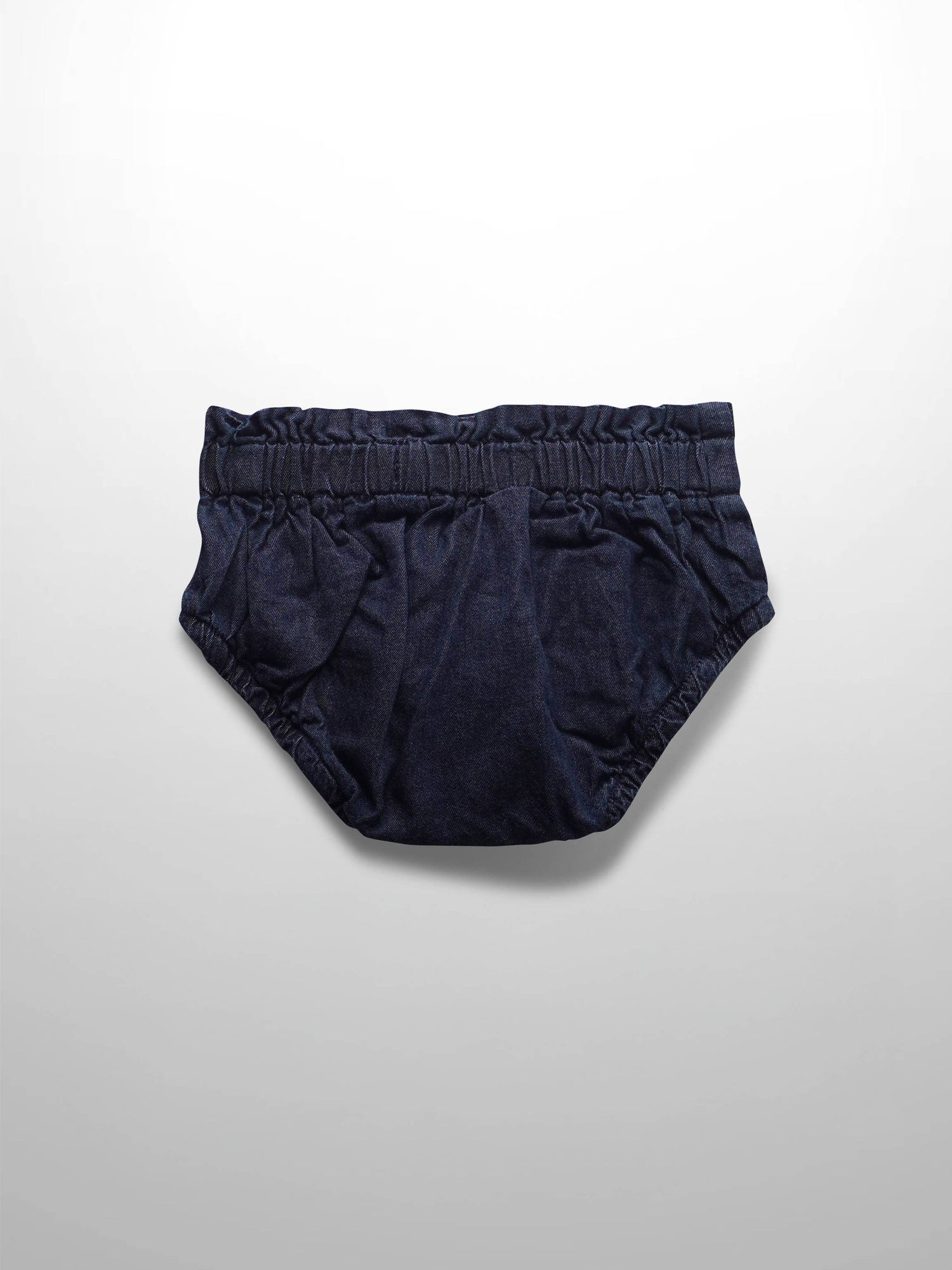 Paper Bag Waist Bloomers-Dark Denim