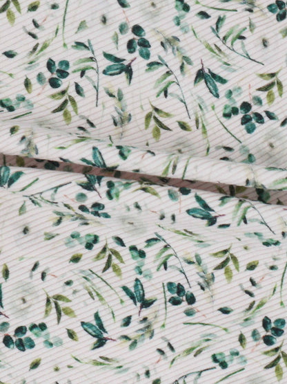 Teal Leaves- Stretchy &amp; Beanie