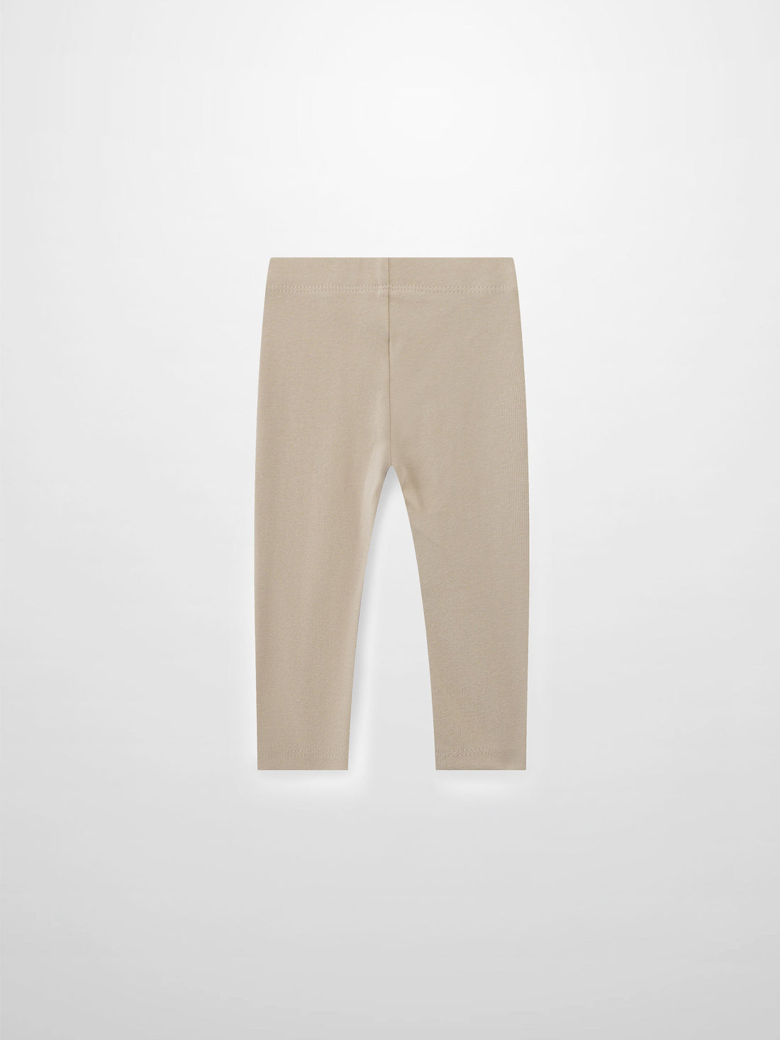 Non Ribbed Leggings - Taupe