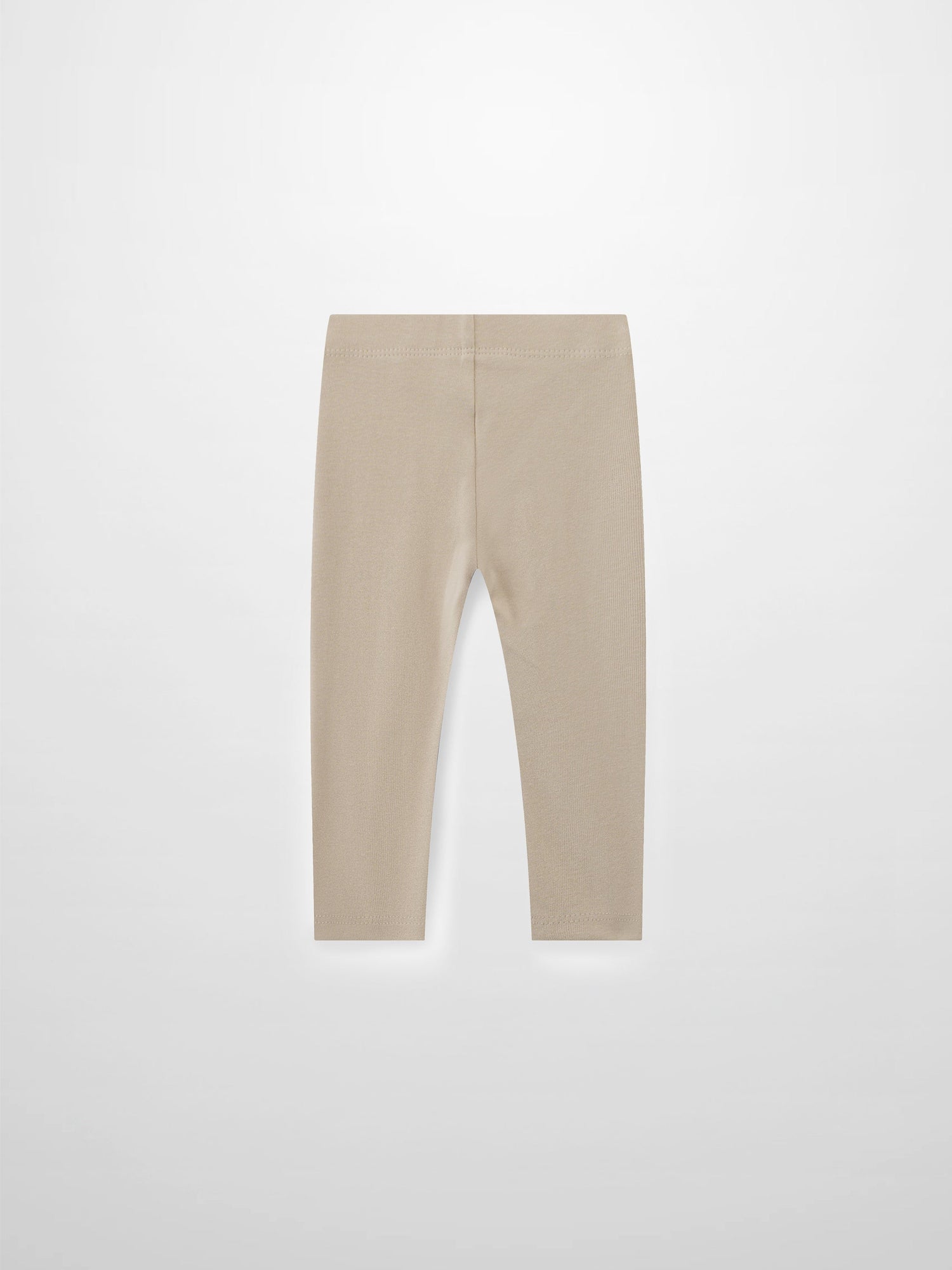 Non Ribbed Leggings - Taupe