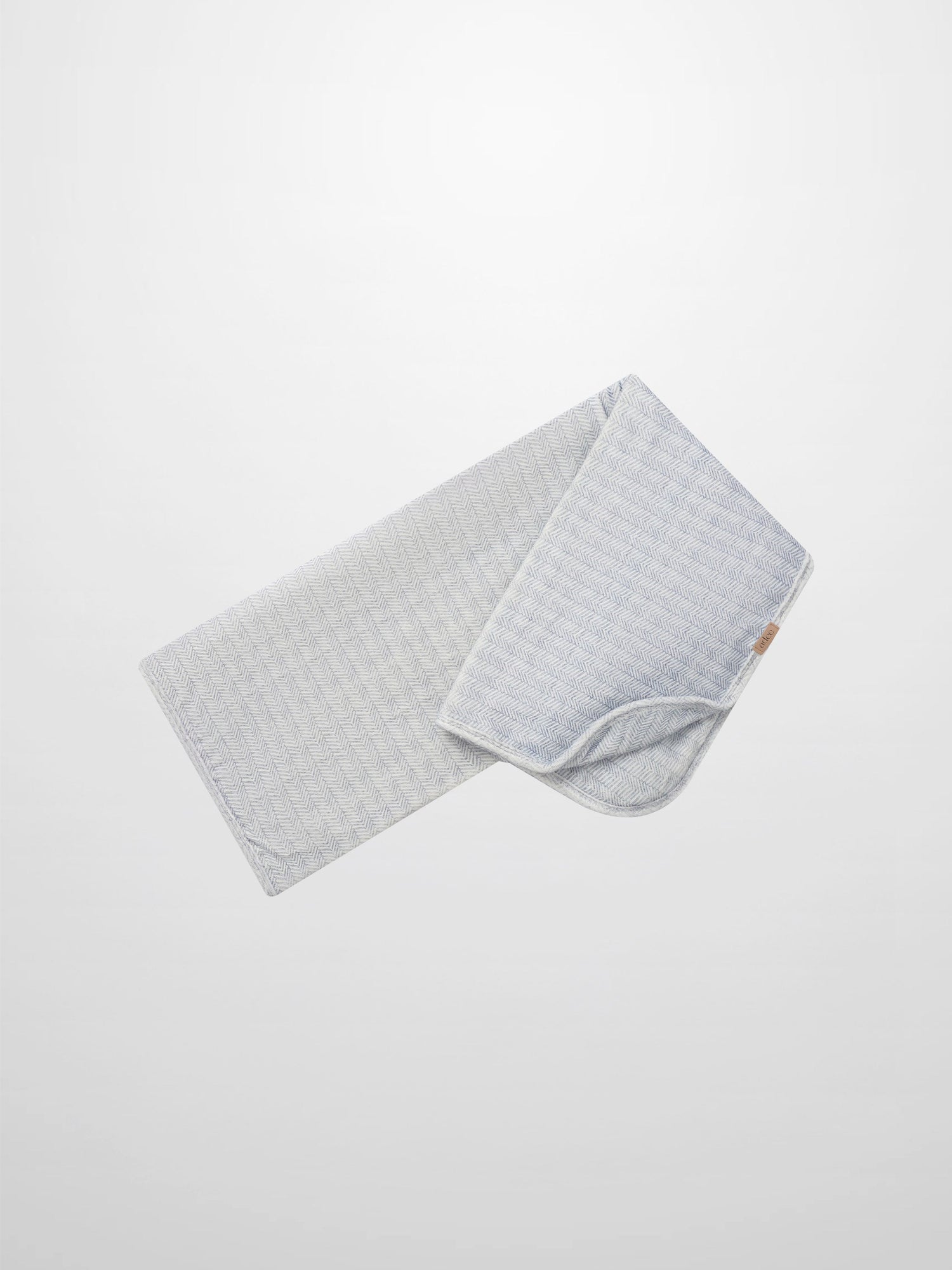 Heritage Herringbone Blue layette set, Adee, 2-piece