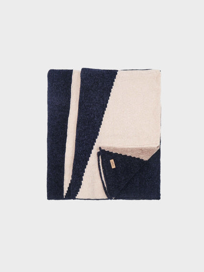 Color Block Blanket- Blue
