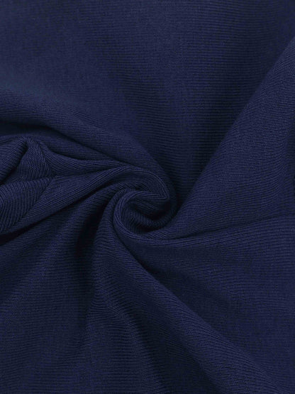 Soft navy blue fabric for leggings